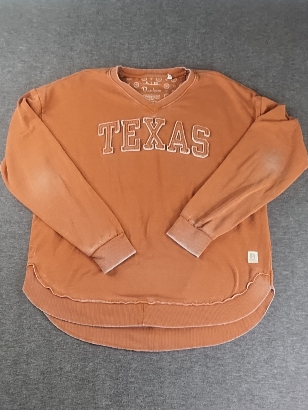 Pressbox Men's V-Neck TEXAS Sweater in Rust